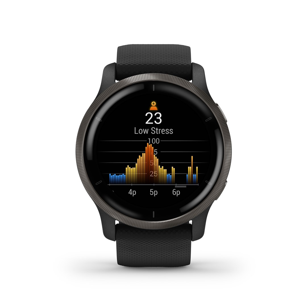 Garmin Venu 2 3.3 cm (1.3") AMOLED 45.4 mm Digital 416 x 416 pixels Touchscreen Wi-Fi GPS (satellite)