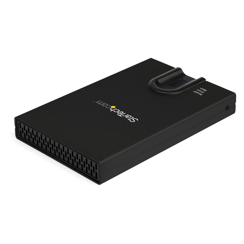 StarTech.com Biometric Enclosure - Encrypted USB 3.0 2.5" SATA Hard Drive Enclosure - Fingerprint/Password Access - 256-bit AES Data Encryption - Secure External USB 3.1 Gen 1 to HDD/SSD