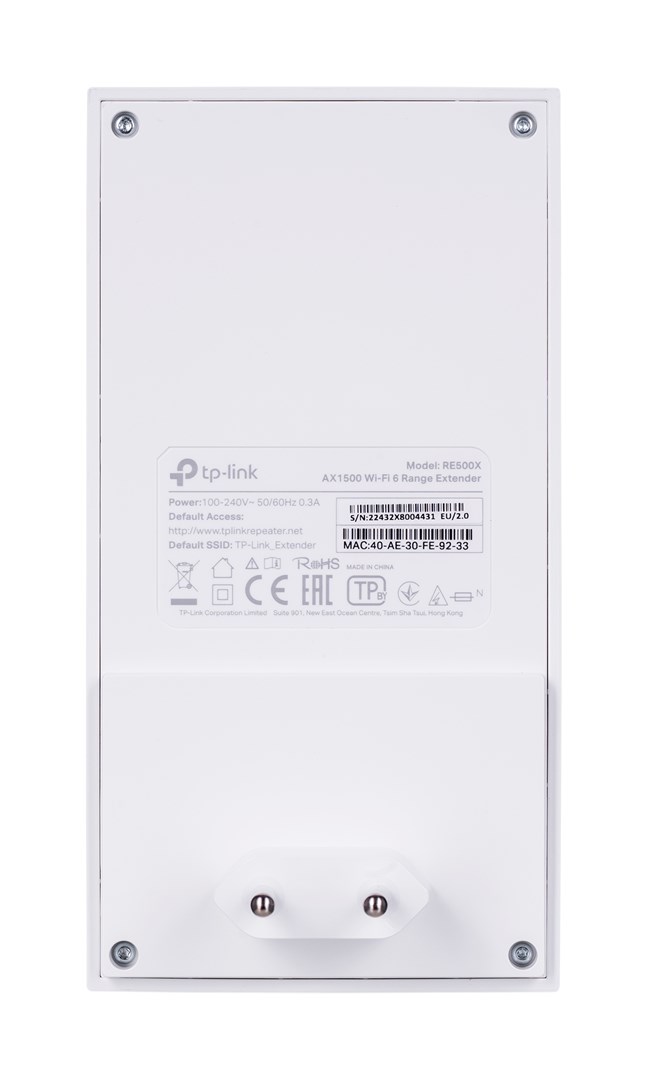 TP-Link RE500X network extender Network transmitter & receiver White 1000 Mbit/s