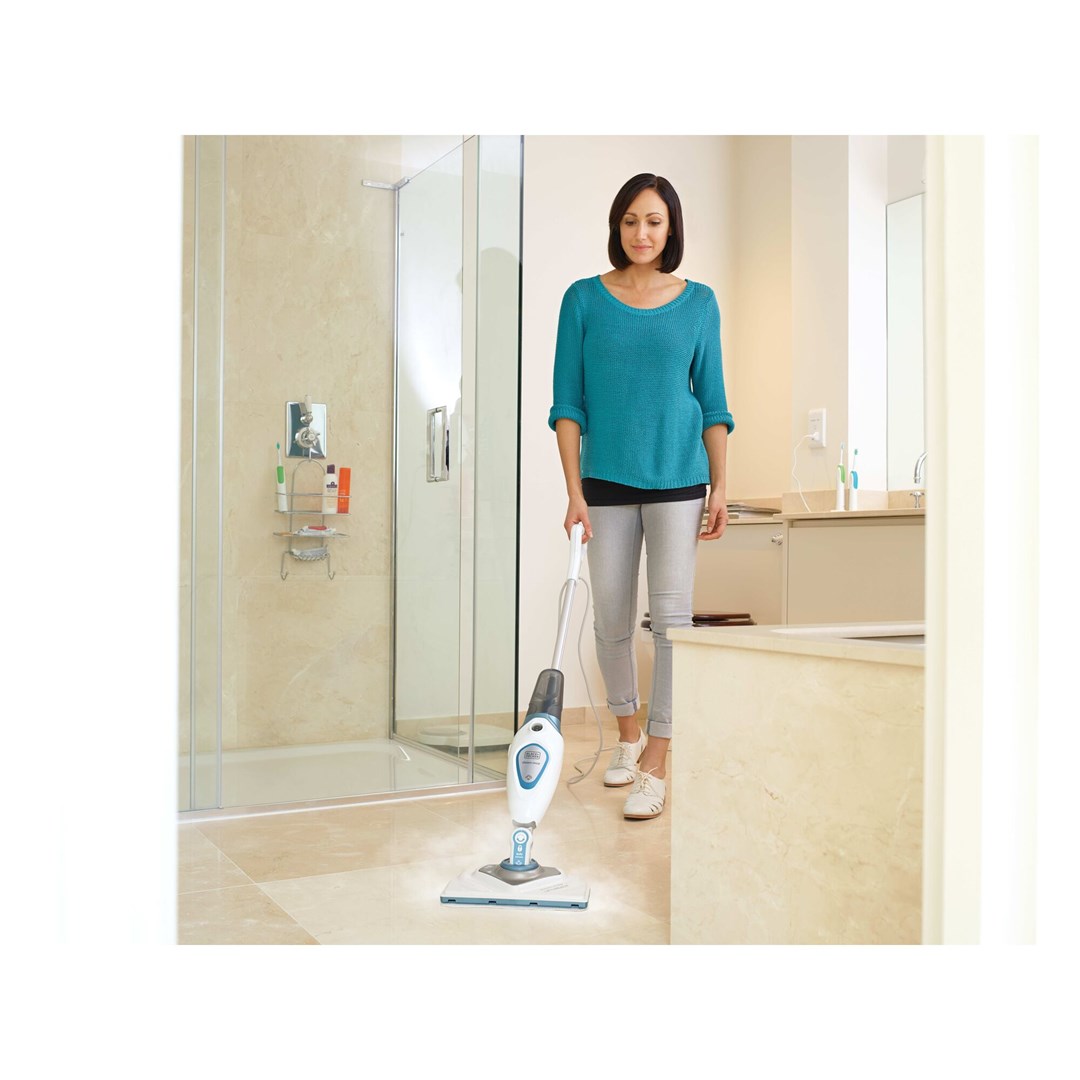 1600W Steam Mop  350ml Detachable Container  Variable Quantity P