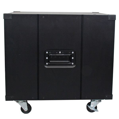 StarTech.com 4-Post 9U Mobile Open Frame Server Rack, Four Post Network Rack with Wheels, 19" Rolling Rack for Home/Office Narrow Floor Spaces, Small Data Rack for Computer/AV/IT Equipment - TAA Compliant