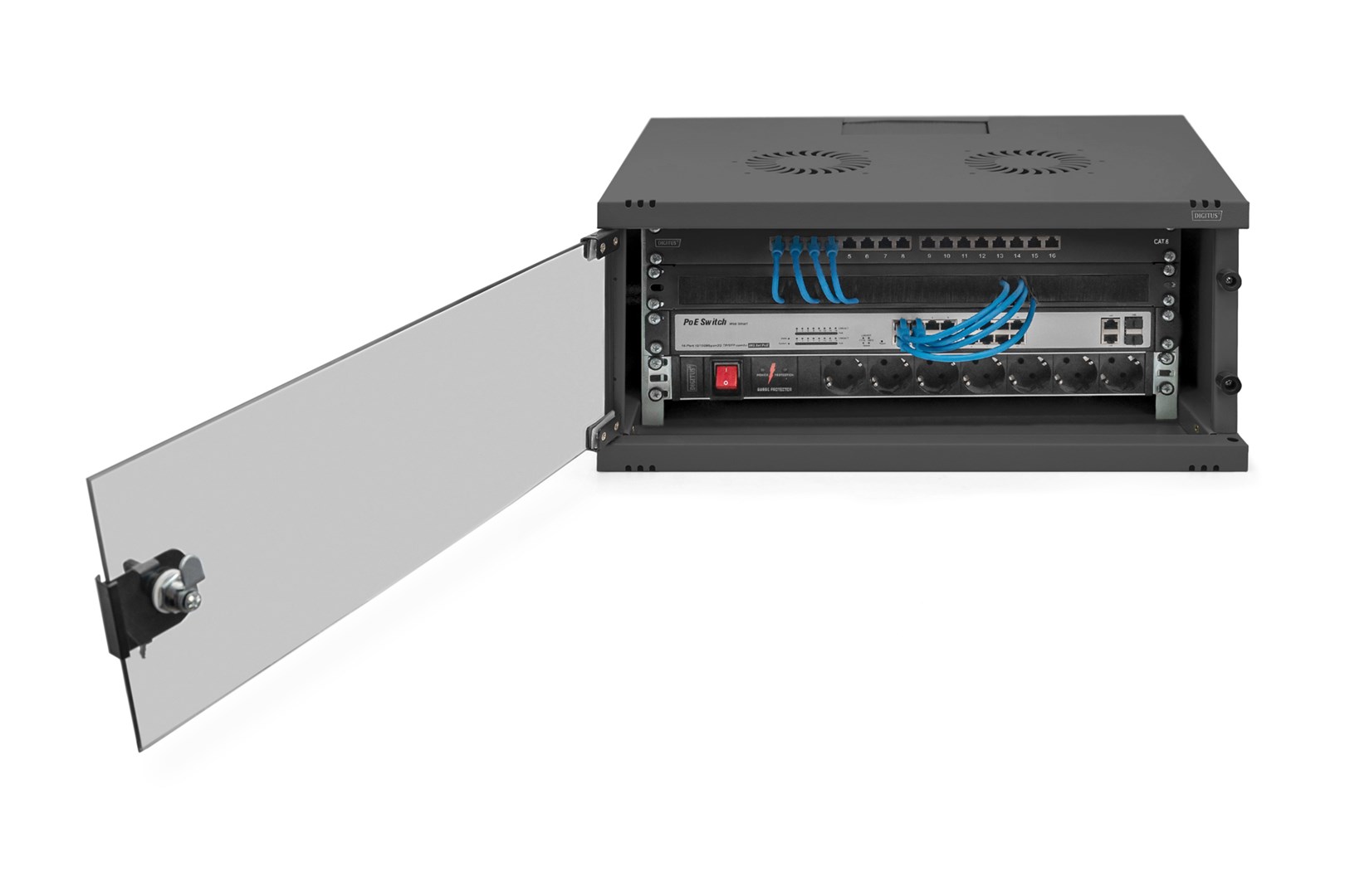 Digitus Wall Mounting Cabinet, SOHO, unmounted - 540x400 mm (WxD)