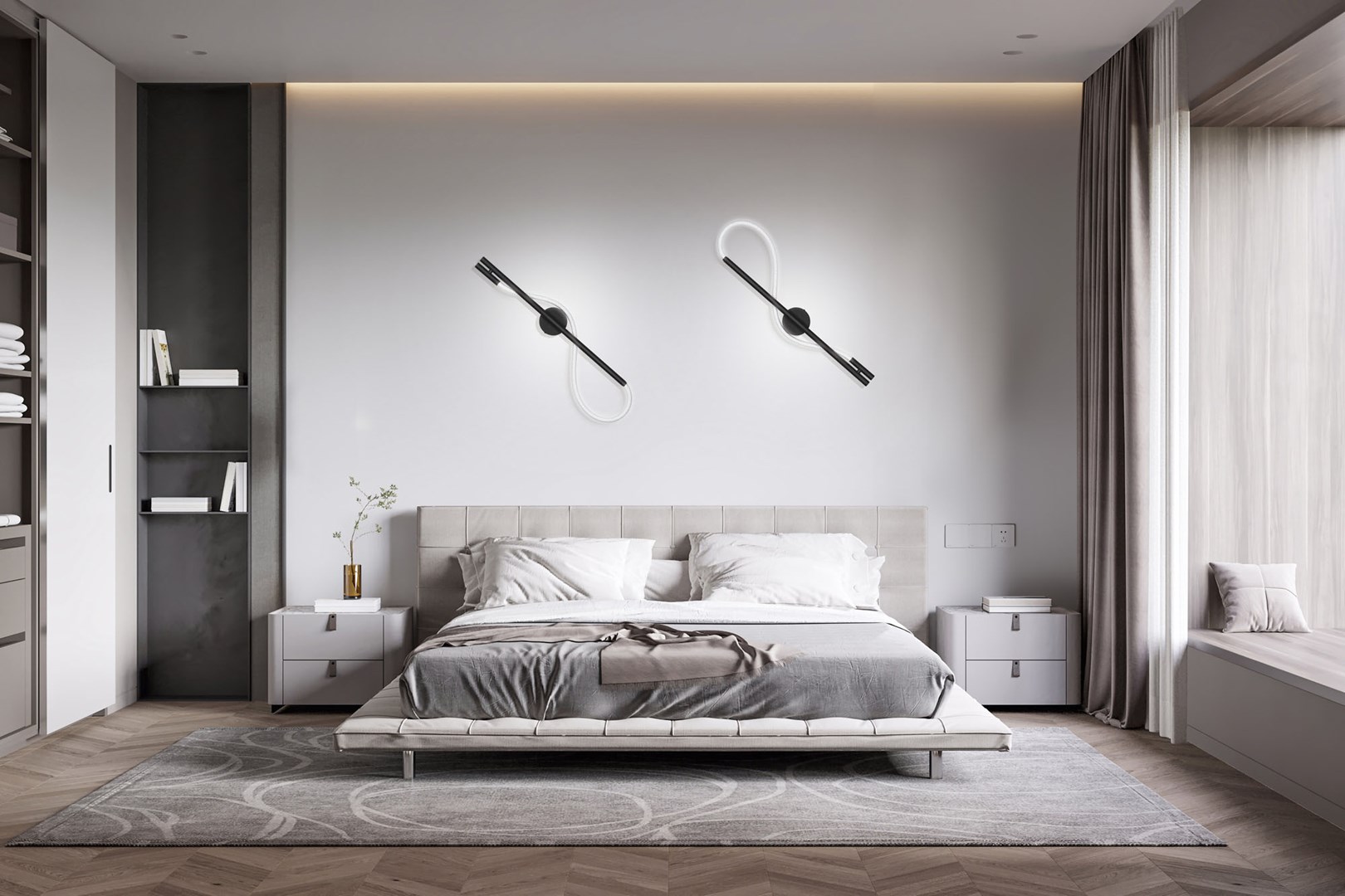 Activejet LED wall lamp AJE-GINO NW