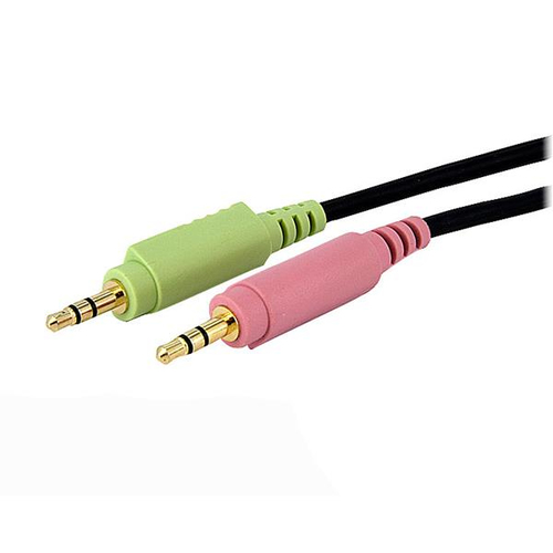 StarTech.com 10ft 4-in-1 USB Dual Link DVI-D KVM Switch Cable w/ Audio & Microphone