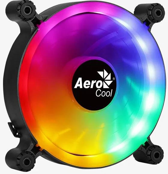 Aerocool SPECTRO12 PC Fan 12cm RGB Molex Molex Silent Antivibration Black
