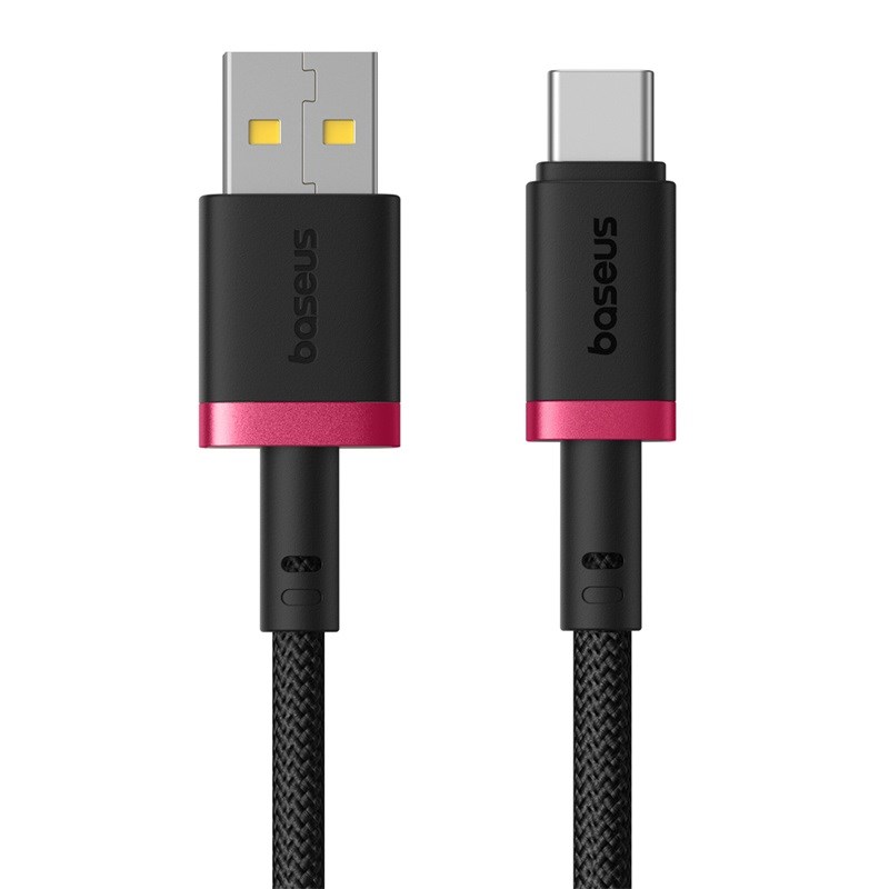 Baseus Dura USB Type A to Type C 60 W fast charging cable 1 m Black  Red