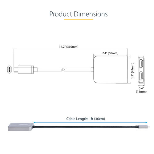 MST14CD122HD - Cables & Adaptors by StarTech.com