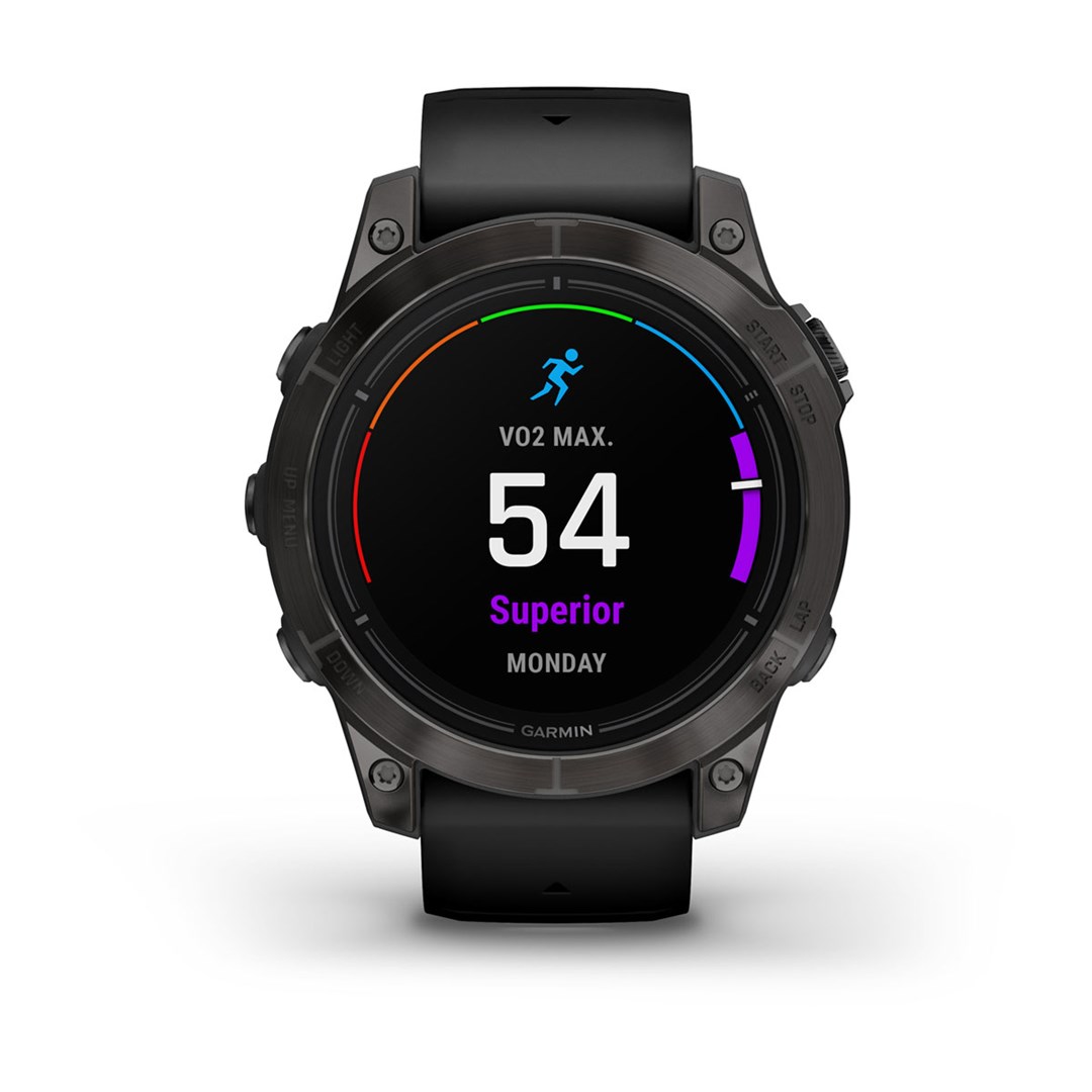 Garmin epix Pro (Gen 2) Sapphire Edition 3.3 cm (1.3") AMOLED 47 mm Digital 416 x 416 pixels Touchscreen Black Wi-Fi GPS (satellite)