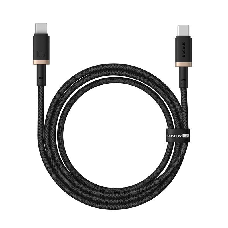 Baseus Dura Type C to Type C 100 W fast charging cable 1 m Black  Gold