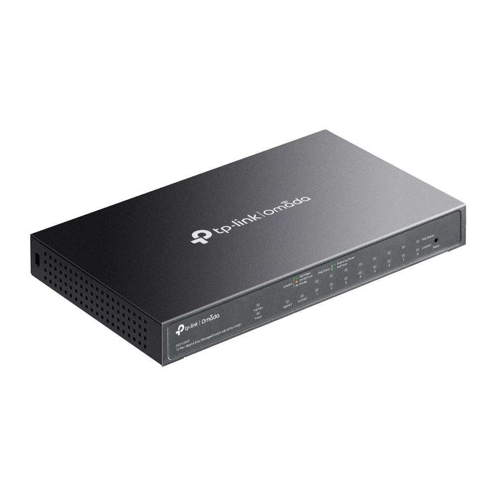 TP-Link Omada 10-Port Gigabit Easy Managed Switch with 8-Port PoE+