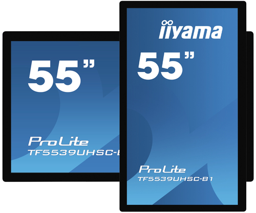 iiyama ProLite TF5539UHSC-B1AG-REF computer monitor 139.7 cm (55") 3840 x 2160 pixels 4K Ultra HD LED Touchscreen Multi-user Black