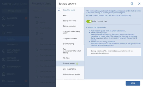 Acronis Advanced Backup