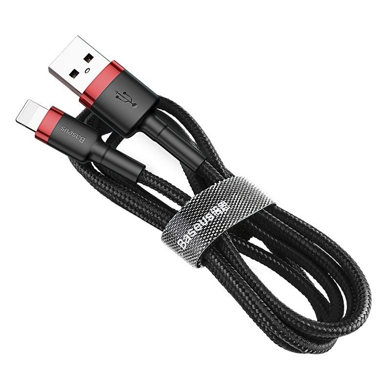 Baseus CALKLF-C19 lightning cable 2 m Black, Red