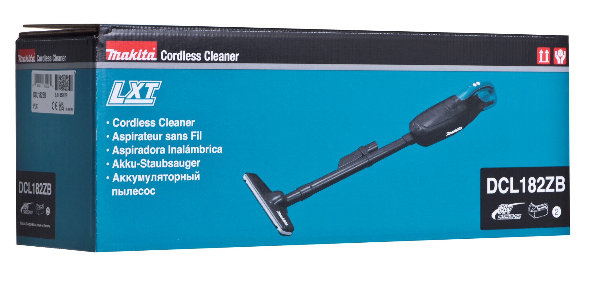 Makita DCL182ZB Cordless Vacuum Cleaner  Blue