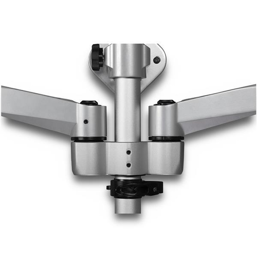 StarTech.com Wall Mount Workstation - Articulating Standing Desk with Ergonomic Height Adjustable Dual Monitor Arm & Keyboard Tray - 2x 30" VESA Displays - Foldable Wall Mounted Sit Stand