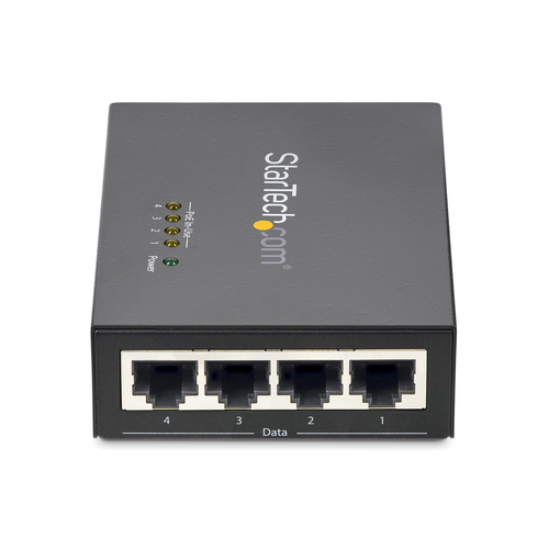 StarTech.com 4-Port Gigabit Midspan - PoE+ Injector - 802.3at/af