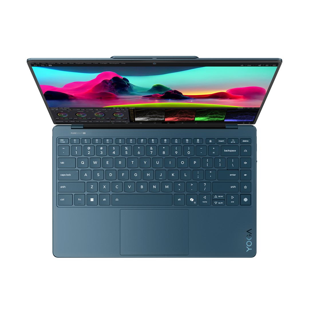Lenovo Yoga Slim 9 14ILL10 Intel Core Ultra 7 258V Laptop 35.6 cm (14") Touchscreen WQUXGA 32 GB LPDDR5x-SDRAM 1 TB SSD Wi-Fi 7 (802.11be) Windows 11 Home Teal